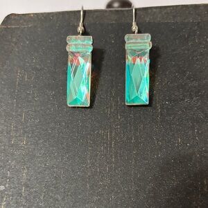 Aurora borealis earrings